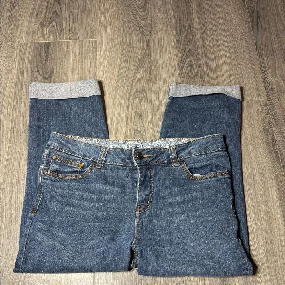 Faded Glory Women's Blue Denim Capri Jeans Size 10 EPC